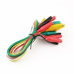 Pack 10 Cables Con Cocodrilo 50cm Colores Variados Nubbeo - comprar online