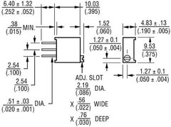 Preset Multivuelta 50k Ohms Lineal 3296 Arduino Nubbeo - Nubbeo