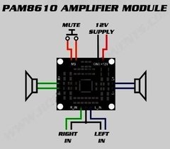 Modulo Amplificador Estereo Clase D Pam8610 10w+10w Nubbeo en internet