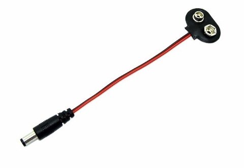 Adaptador pila 9V, sin conector jack