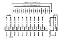 Pack 5 Tiras De 40 Pines Macho Paso 2.54mm Nubbeo en internet