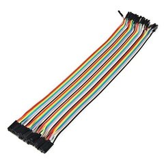 Pack 40 Cables 30cm Protoboard Hembra Hembra Dupont Nubbeo