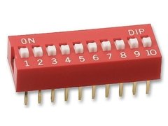 Dip Switch 10 Posiciones Interruptores Arduino Nubbeo