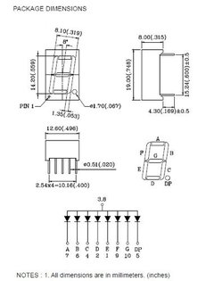 Display 7 Segmentos Digito 0.56 Rojo Anodo Comun Nubbeo en internet