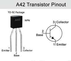 Pack 5x Transistor A42 NPN 300V 500mA To92 MPSA42 Nubbeo - Nubbeo