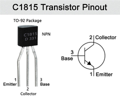 Pack 5x Transistor C1815 NPN 50V 150mA To92 2SC1815 Nubbeo - Nubbeo