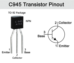 Pack 5x Transistor C945 NPN 50V 150mA To92 2SC945 Nubbeo en internet