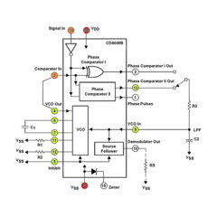 Circuito Integrado CD4046 Dip CD4046B CD4046BE Phase Locked Loop PLL Nubbeo - comprar online