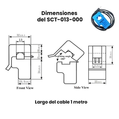 Sensor De Corriente 100a Sct013 Hall Pinza Arduino Nubbeo - tienda online