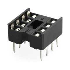 Zocalo Dip8 Ic Socket 8 Pin Dip 8 2x4 Arduino Nubbeo - comprar online