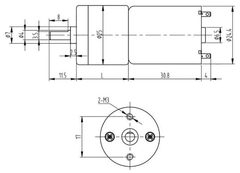 Motor con Caja Reductora JGA25-370 DC6V 77RPM Nubbeo - tienda online