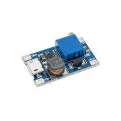 Fuente Step Up MT3608 Booster MicroUSB 28V DC Arduino Nubbeo - Nubbeo