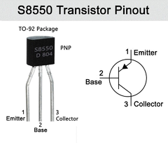 Pack 5x Transistor S8550 PNP 25V 500ma TO92 Arduino Nubbeo en internet