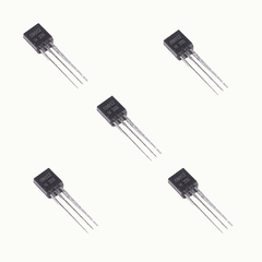 Pack 5x Transistor S9012 PNP 25V 500ma TO92 Arduino Nubbeo - comprar online