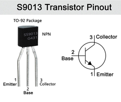 Pack 5x Transistor S9013 NPN 25V 500mA TO92 Arduino Nubbeo en internet