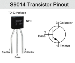 Pack 5x Transistor S9014 NPN 45V 100ma TO92 Arduino Nubbeo en internet