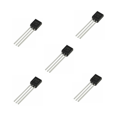 Pack 5x Transistor S9015 PNP 45V 100ma TO92 Arduino Nubbeo