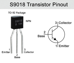 Pack 5x Transistor S9018 NPN 15V 50ma TO92 Arduino Nubbeo en internet