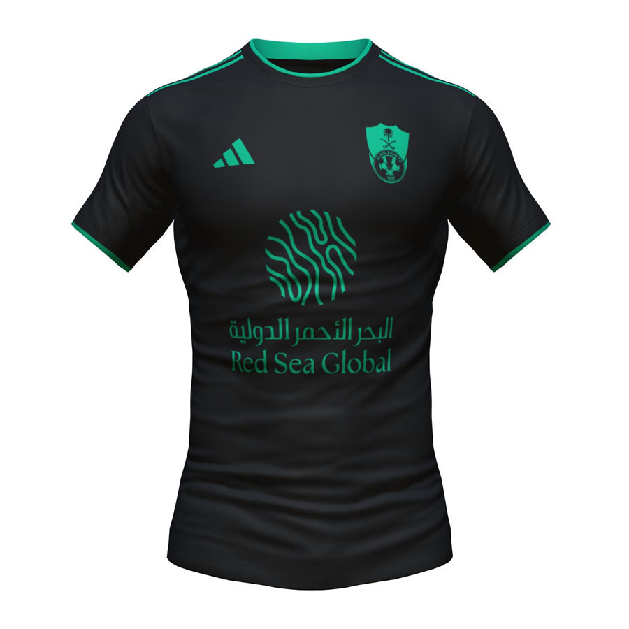 Camisa Al Ahli SFC Third 23/24 sn° Torcedor Masculino - Preto