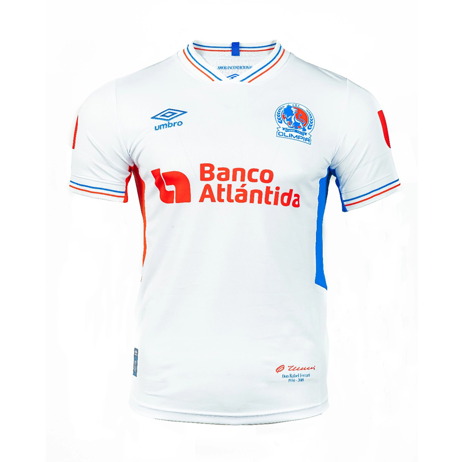 Camisa Club Olimpia Home I 23/24 Masculina Modelo Torcedor Fan Branca