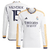 Camisa Real Madrid Home 23/24 Valverde 15 Torcedor Manga Longa Masculina - Branco