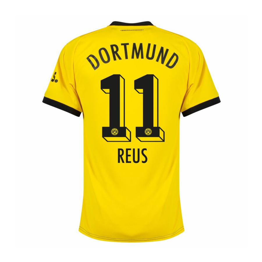 Camisa Borussia Dortmund Home 23/24 Reus 11 Torcedor Masculino - Amarelo e  Preto