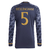 Camisa Real Madrid Away 23/24 Bellingham 5 Torcedor Manga Longa Masculina - Preto na internet