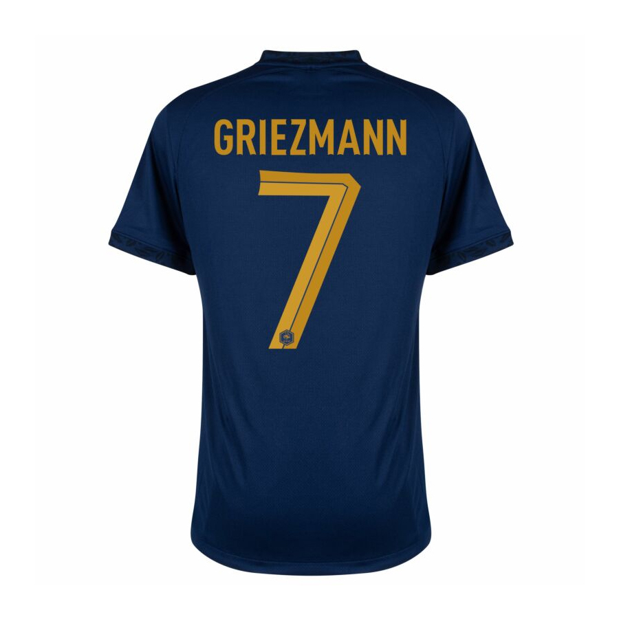 Camisa Seleção França Home 2022 Griezmann 7 Torcedor Masculina - Azul