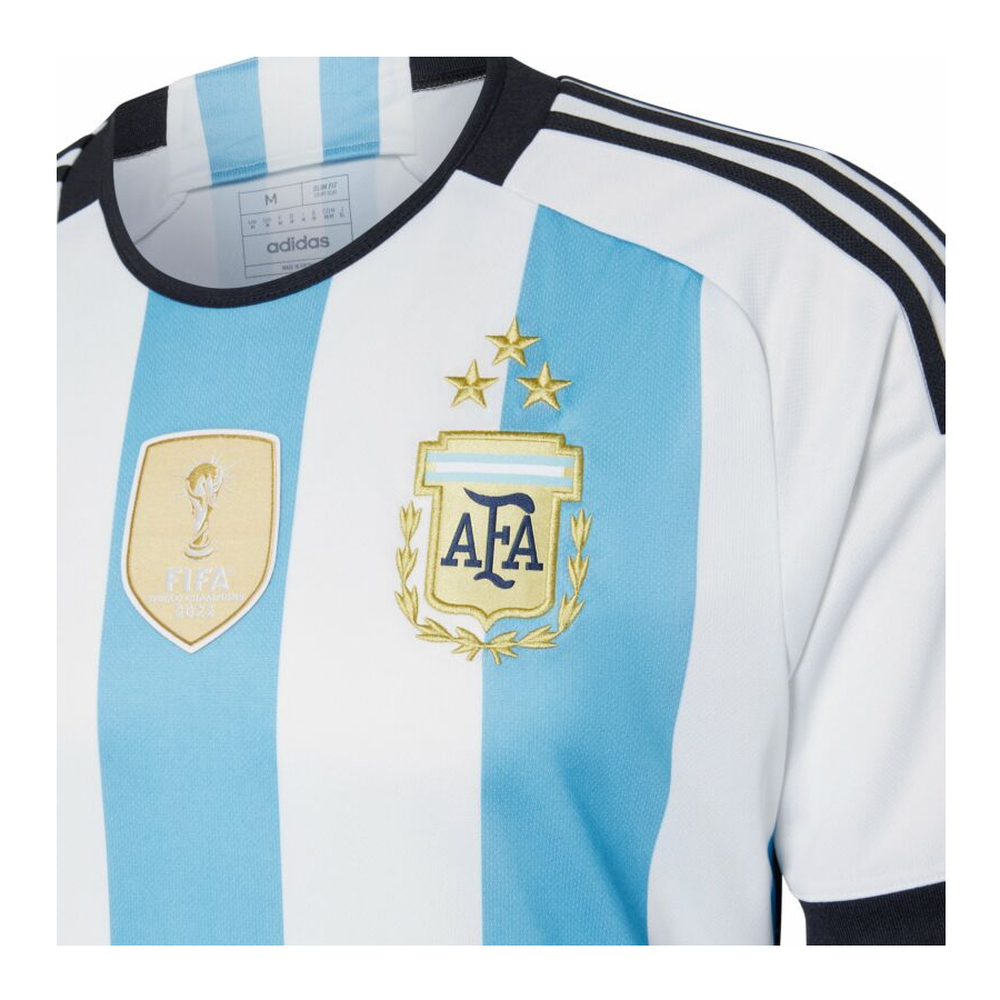 Camisa Seleção Argentina Home 2023 J.Alvarez 9 Torcedor Masculino - Branco  e Azul
