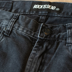 Jean Mom Rock Is Dead Gris - comprar online