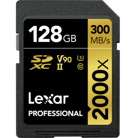 SD Sandisk 128gb 300mb/s V90 U3 C10 UHS-II Extreme PRO - Cartão de Memória Profissional SD Sandisk 128gb 300mb/s V90 U3 C10 UHS-II Extreme PRO - Cartão de Memória Profissional
