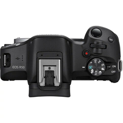 Câmera Canon EOS R50 Kit 18-45MM F/4.5-6.3 + Lente 55-210MM F/5-7.1 IS STM na internet