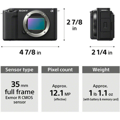 Câmera Sony Alpha ZV-E1 Corpo - comprar online