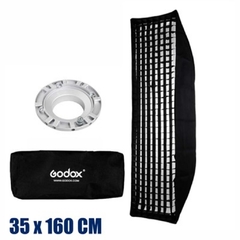 Softbox Strip Godox 35 X 160 Cm Montagem Bowens Com Grid - comprar online
