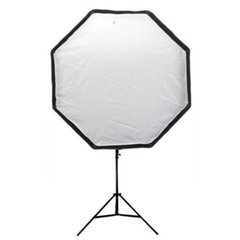 Softbox Octogonal 120cm Com Tripé E Suporte Flash Speedlite