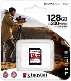 Cartão Memória SD XC 128GB V90 Canvas React Plus 300mb/s UHS-II - comprar online