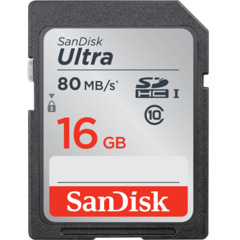 Cartão Memória Sd 16gb Classe10 Sandisk Ultra