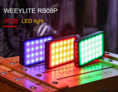 Iluminador Led Weeylife RB08P RGB VILTROX 2500K-8500K Mini - loja online