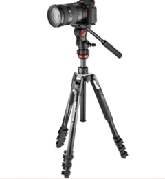 Tripé Manfrotto Befree Live + Cabeça Hidráulica Fluído MVH400AH Mvkbfrl-live - loja online