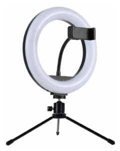 Iluminador Ring Light Circular 20cm C/ Tripé