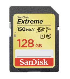 Kit 3x Cartão Memória Sd 128gb Classe10 U3 150mb/s Sandisk Extreme