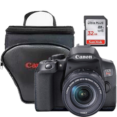 Câmera Canon T8i 18-55mm + Kit Bolsa 32GB