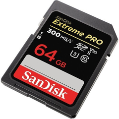 Cartão Memória Sd 64gb Classe10 U3 300mb/s Sandisk Extreme Pro