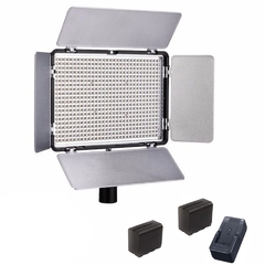 Iluminador Painel Led 600 + 2 Baterias + Carregador + Tripé - comprar online