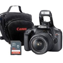 Câmera Canon T100 18-55mm + 32GB + Bolsa
