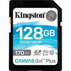 Cartão Memória SD XC 128GB V30 Canvas React Plus 170mb/s Kingston