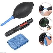 Kit para Limpeza Lentes e Cameras Dslr 3 Em 1 com Caneta, Soprador e Pano