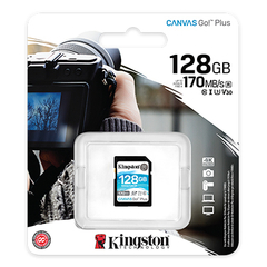 Cartão Memória SD XC 128GB V30 Canvas React Plus 170mb/s Kingston - comprar online