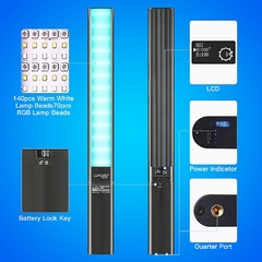 Iluminador P6 Pro Luxceo Led Espada Bastão Tubo RGB - loja online