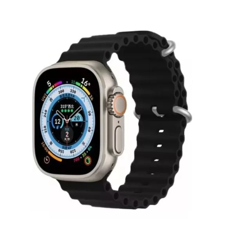 Smart Watch Hello Watch 3 Plus Negro y Correa Acero Imantado Plata OEM
